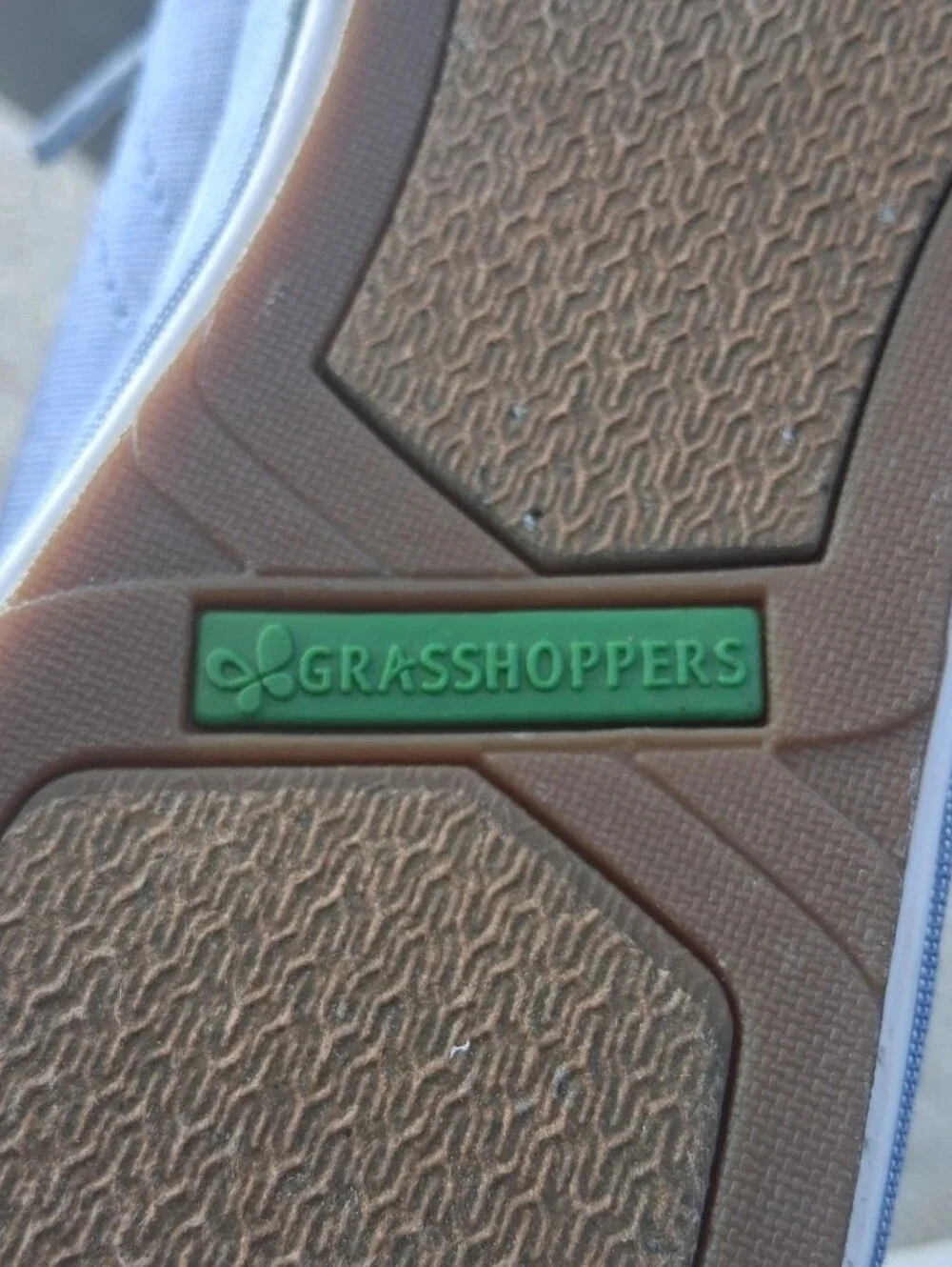 GRASSHOPPER Chambray Lace Up Arch Support Wedge Walking Shoes NWT